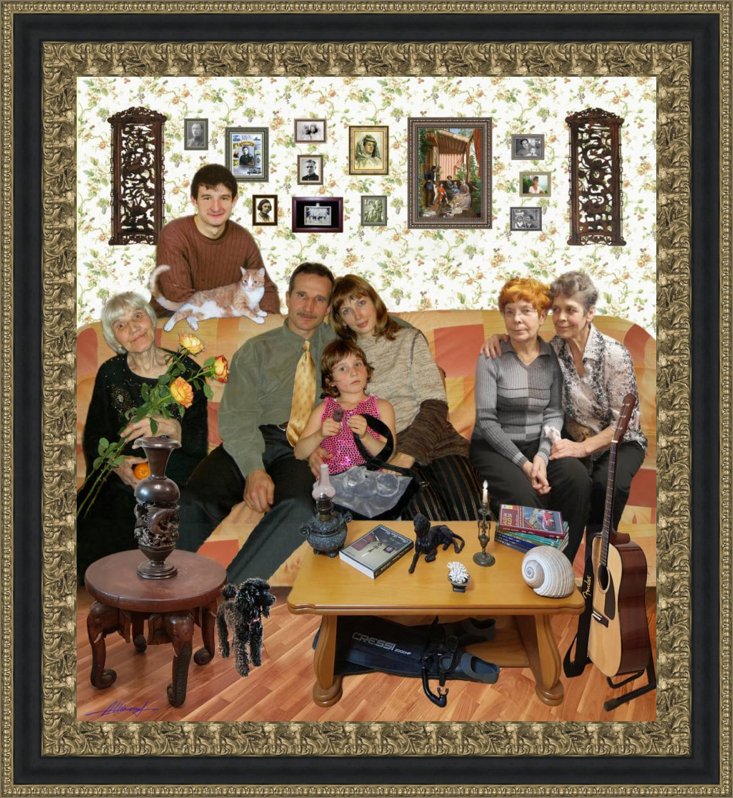 Семейная картина Шелагиных